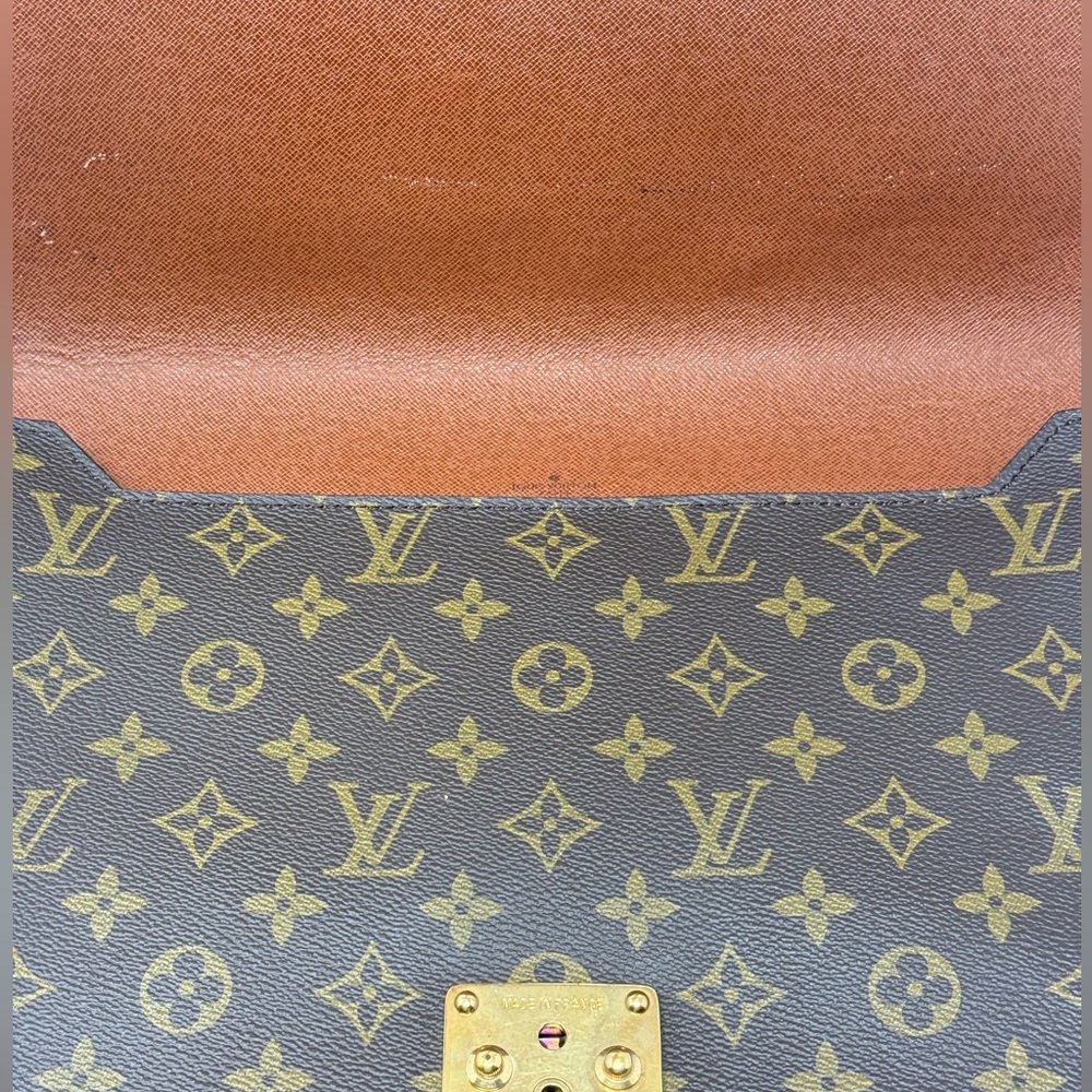 Louis Vuitton Monogram Porte-Document Sénateur Vintage Portfolio Laptop Case - Picture 15 of 16